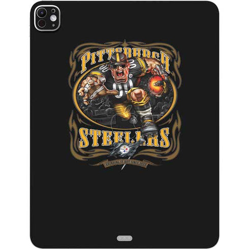 Liquid Blue NFL Pittsburgh Steelers Running Back iPad Pro 13in M4 (2024) Skin