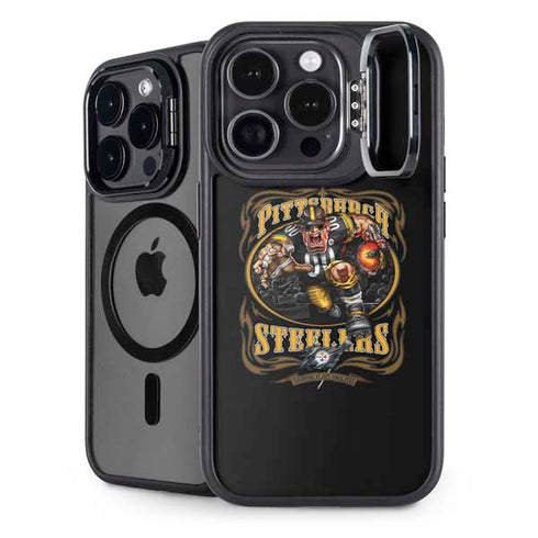 Liquid Blue NFL Pittsburgh Steelers Running Back iPhone 14 Pro Max Kickstand Case