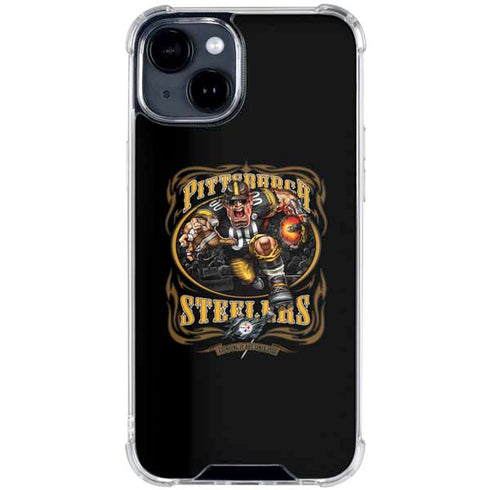 Liquid Blue NFL Pittsburgh Steelers Running Back iPhone 15 Clear Case