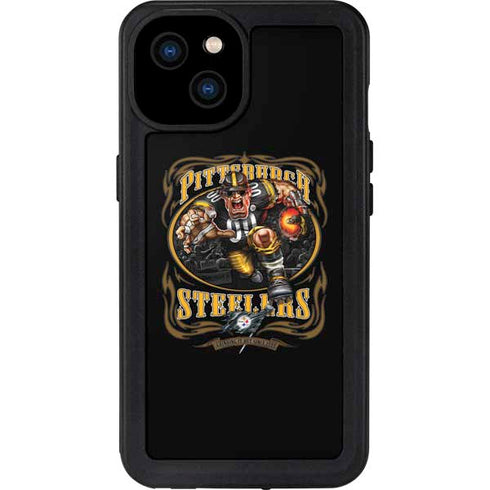 Liquid Blue NFL Pittsburgh Steelers Running Back iPhone 15 Plus Waterproof Case