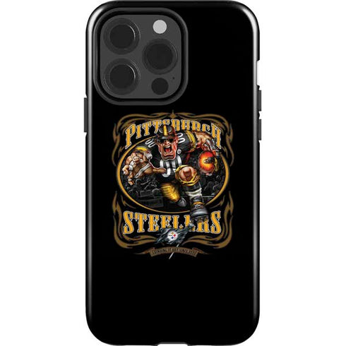 Liquid Blue NFL Pittsburgh Steelers Running Back iPhone 15 Pro Impact Case