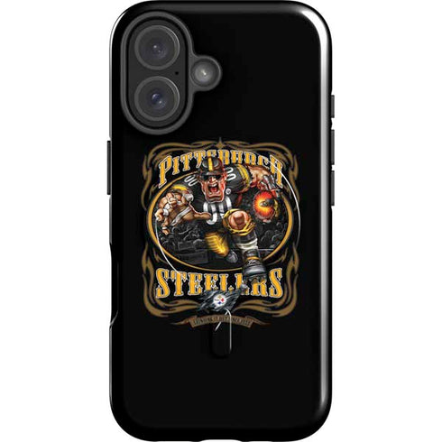 Liquid Blue NFL Pittsburgh Steelers Running Back iPhone 16 Plus Magsafe Impact Case