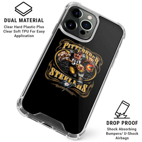 Liquid Blue NFL Pittsburgh Steelers Running Back iPhone 16 Pro Clear Case