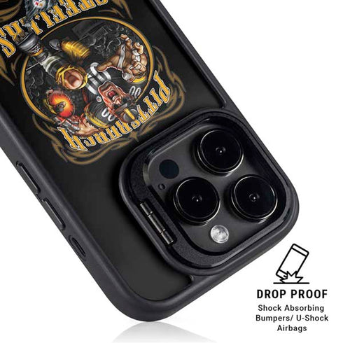 Liquid Blue NFL Pittsburgh Steelers Running Back iPhone 16 Pro Kickstand Case