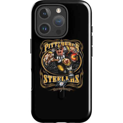 Liquid Blue NFL Pittsburgh Steelers Running Back iPhone 16 Pro Magsafe Impact Case