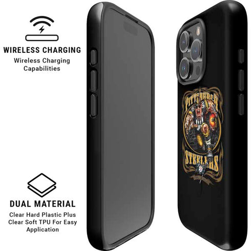 Liquid Blue NFL Pittsburgh Steelers Running Back iPhone 16 Pro Magsafe Impact Case