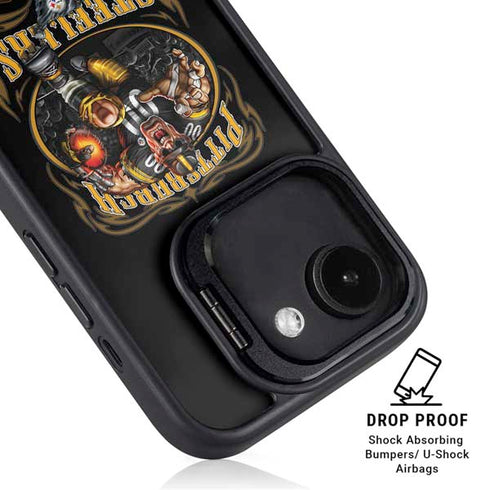 Liquid Blue NFL Pittsburgh Steelers Running Back iPhone 16e Kickstand Case