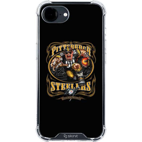Liquid Blue NFL Pittsburgh Steelers Running Back iPhone 16e Clear Case