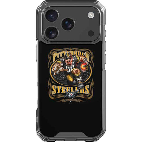 Liquid Blue NFL Pittsburgh Steelers Running Back iPhone 18 Pro Clear Case