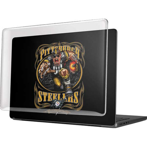 Liquid Blue NFL Pittsburgh Steelers Running Back MacBook Pro 14in (2021-24) Case plus Skin