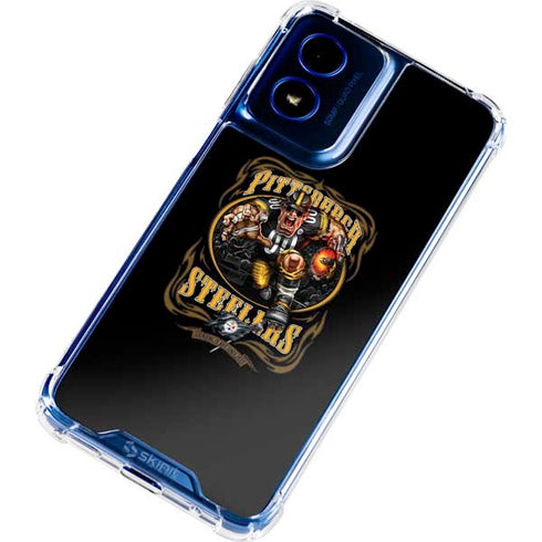 Liquid Blue NFL Pittsburgh Steelers Running Back Moto G 5G (2024) Clear Case