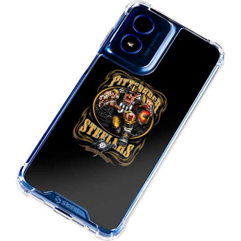 Liquid Blue NFL Pittsburgh Steelers Running Back Moto G Play 4G (2024) Clear Case