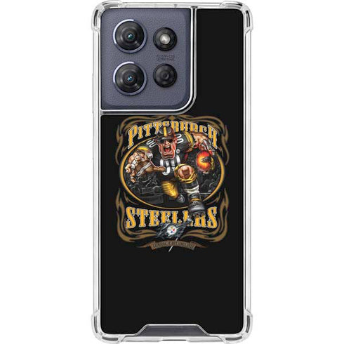 Liquid Blue NFL Pittsburgh Steelers Running Back Moto G Power 5G (2025) Clear Case
