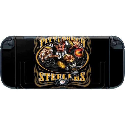 Liquid Blue NFL Pittsburgh Steelers Running Back Nintendo Switch 2 (2025) with Joy-Con Skin