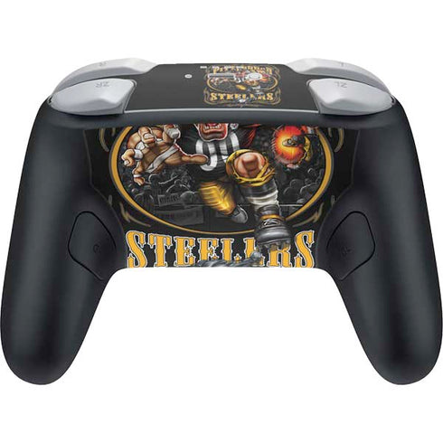 Liquid Blue NFL Pittsburgh Steelers Running Back Nintendo Switch 2 (2025) Pro Controller Skin