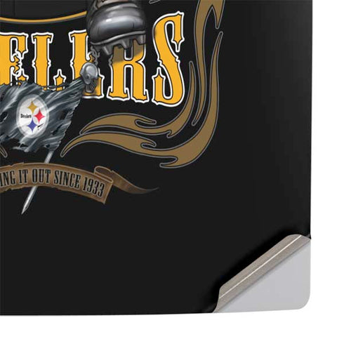 Liquid Blue NFL Pittsburgh Steelers Running Back PS5 Pro Console Skin