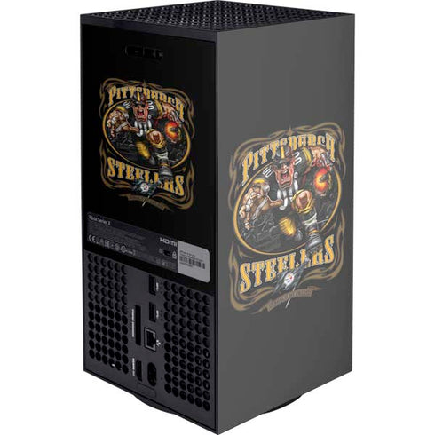Liquid Blue NFL Pittsburgh Steelers Running Back XBox Series X Digital Edition Console Skin