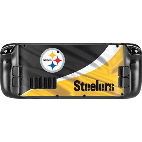 NFL Pittsburgh Steelers Steam Deck Handheld Gaming Computer OLED Skin
