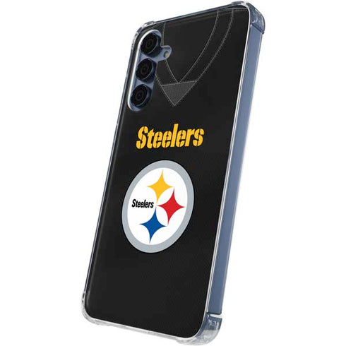 NFL Pittsburgh Steelers Team Jersey Galaxy A35 5G Clear Case