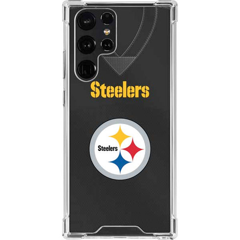 NFL Pittsburgh Steelers Team Jersey Galaxy S23 Ultra Clear Case