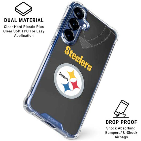 NFL Pittsburgh Steelers Team Jersey Galaxy S25 Clear Case