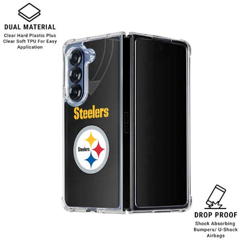 NFL Pittsburgh Steelers Team Jersey Galaxy Z Fold6 Clear Case