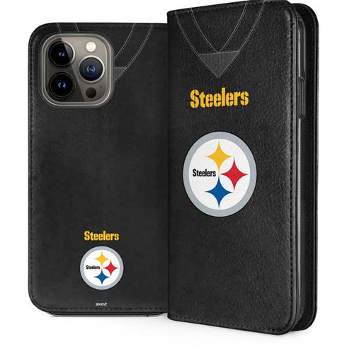 NFL Pittsburgh Steelers Team Jersey iPhone 14 Pro Max Folio Case