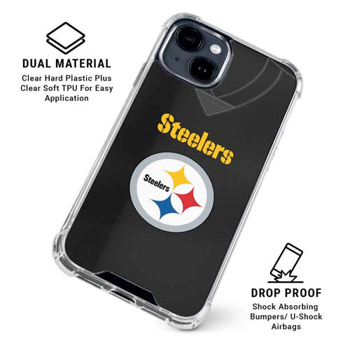 NFL Pittsburgh Steelers Team Jersey iPhone 15 Clear Case