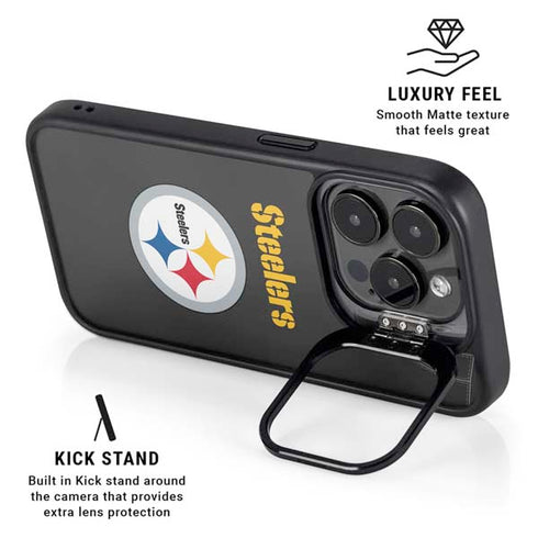 NFL Pittsburgh Steelers Team Jersey iPhone 15 Pro Kickstand Case