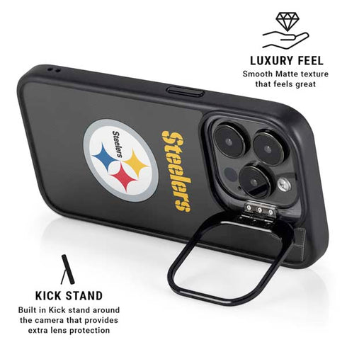 NFL Pittsburgh Steelers Team Jersey iPhone 15 Pro Max Kickstand Case