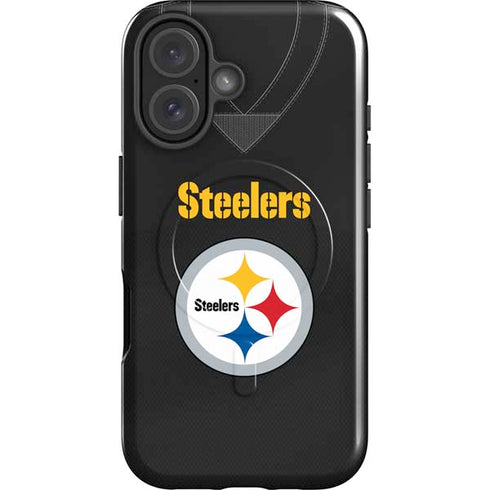 NFL Pittsburgh Steelers Team Jersey iPhone 16 Plus Magsafe Impact Case