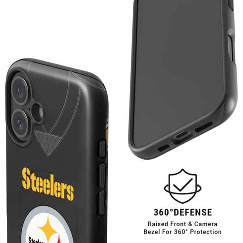 NFL Pittsburgh Steelers Team Jersey iPhone 16 Plus Magsafe Impact Case