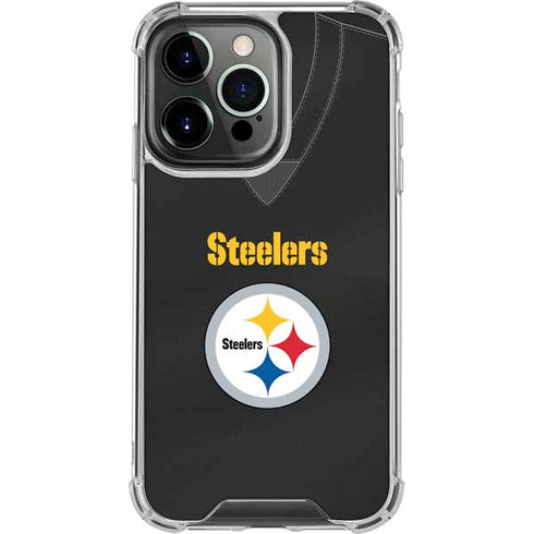 NFL Pittsburgh Steelers Team Jersey iPhone 16 Pro Clear Case