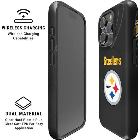 NFL Pittsburgh Steelers Team Jersey iPhone 16 Pro Magsafe Impact Case