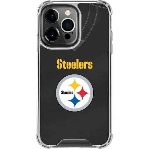 NFL Pittsburgh Steelers Team Jersey iPhone 16 Pro Max Clear Case