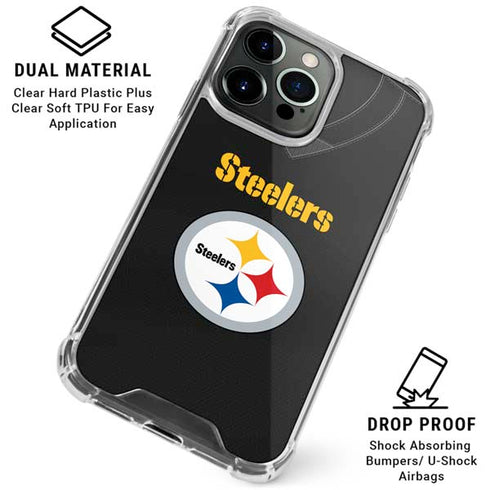 NFL Pittsburgh Steelers Team Jersey iPhone 16 Pro Max Clear Case