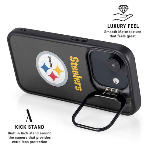 NFL Pittsburgh Steelers Team Jersey iPhone 16e Kickstand Case