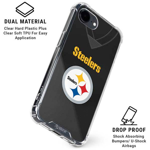 NFL Pittsburgh Steelers Team Jersey iPhone 16e Clear Case