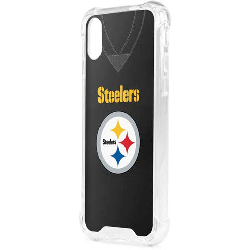 NFL Pittsburgh Steelers Team Jersey iPhone XS Clear Case