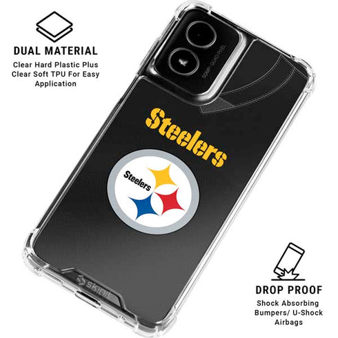 NFL Pittsburgh Steelers Team Jersey Moto G Power 5G (2024) Clear Case