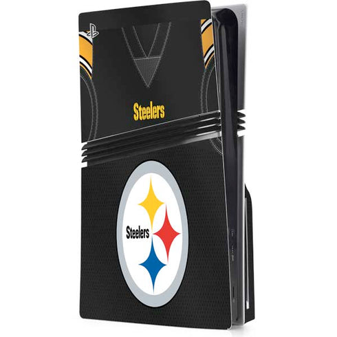 NFL Pittsburgh Steelers Team Jersey PS5 Pro Disk Console Skin