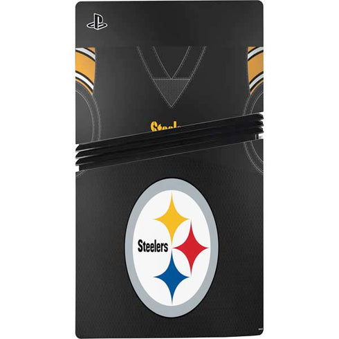 NFL Pittsburgh Steelers Team Jersey PS5 Pro Disk Console Skin