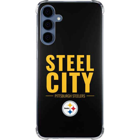 NFL Pittsburgh Steelers Team Motto Galaxy A55 5G Clear Case