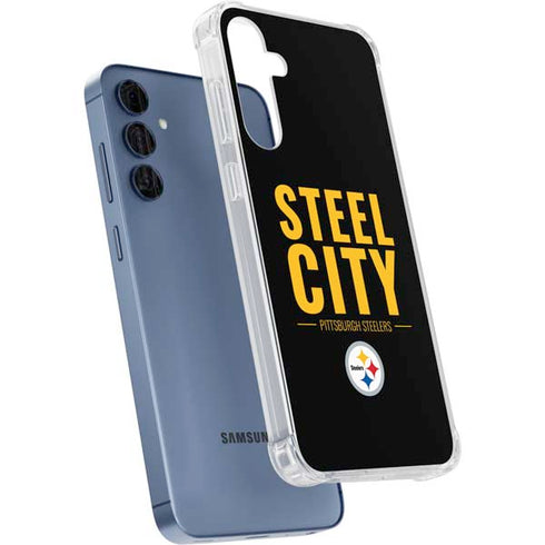 NFL Pittsburgh Steelers Team Motto Galaxy A55 5G Clear Case