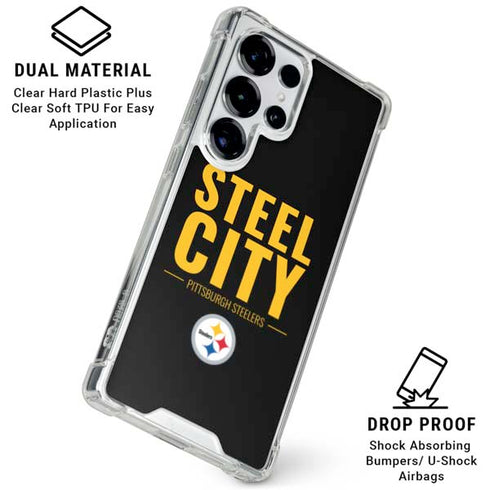 NFL Pittsburgh Steelers Team Motto Galaxy S26 Ultra Clear Case