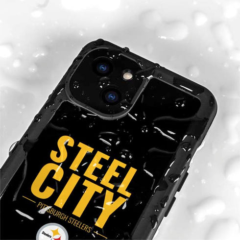 NFL Pittsburgh Steelers Team Motto iPhone 15 Plus Waterproof Case