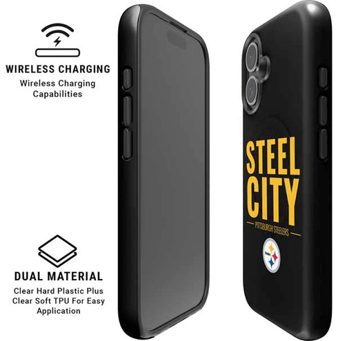 NFL Pittsburgh Steelers Team Motto iPhone 16 Plus Magsafe Impact Case