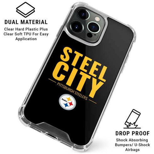 NFL Pittsburgh Steelers Team Motto iPhone 16 Pro Max Clear Case