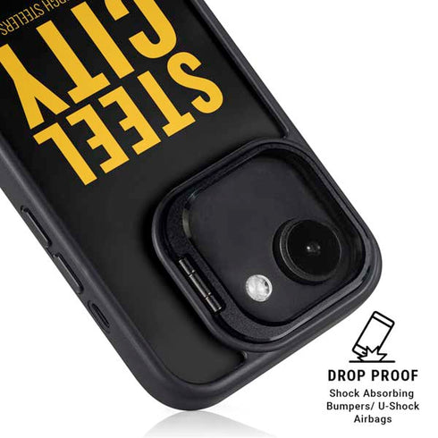 NFL Pittsburgh Steelers Team Motto iPhone 16e Kickstand Case