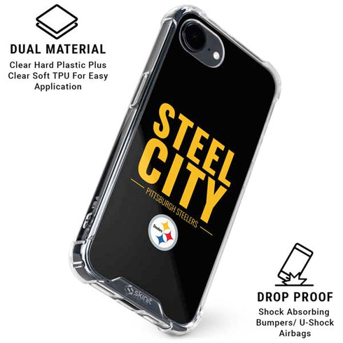 NFL Pittsburgh Steelers Team Motto iPhone 16e Clear Case